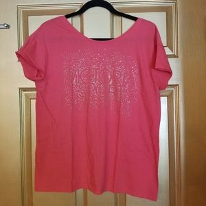 Victoria's Secret Sport coral pink active shirt